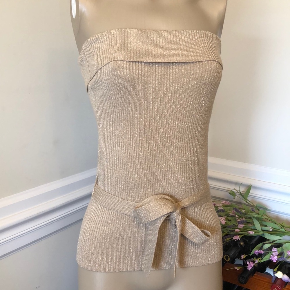 NY&Co Sparkly Tied Tube Tob Camisole